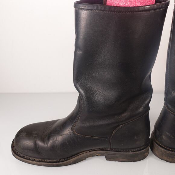 Vtg Harley Davidson Mens Size 11.5 Engineer Motorcycle Black Leather Boots 98000 main image 12